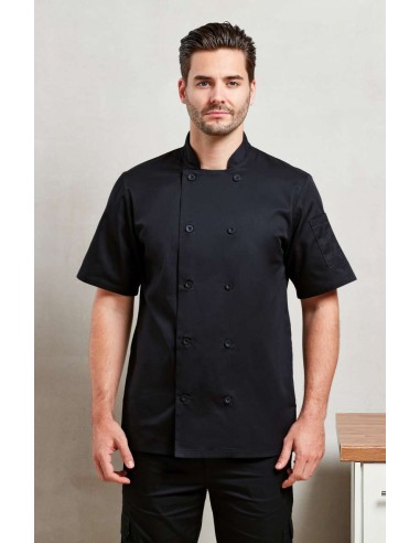 PRE-PR656-Short Sleeve Chefs Jacket